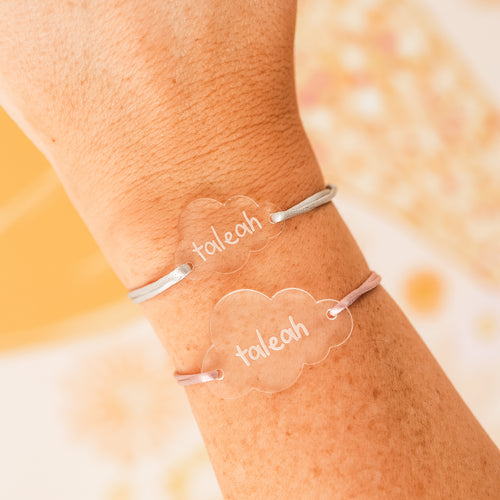 Personalised Bracelets - Clear Acrylic