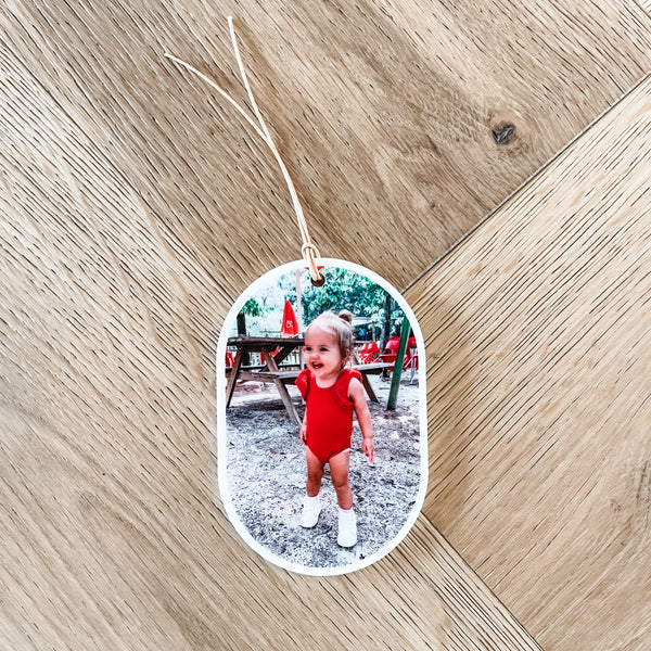 Personalised Photo Decoration - White Acrylic