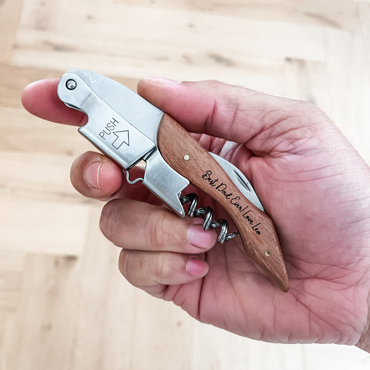 Personalised Bottle Opener and Corkscrew