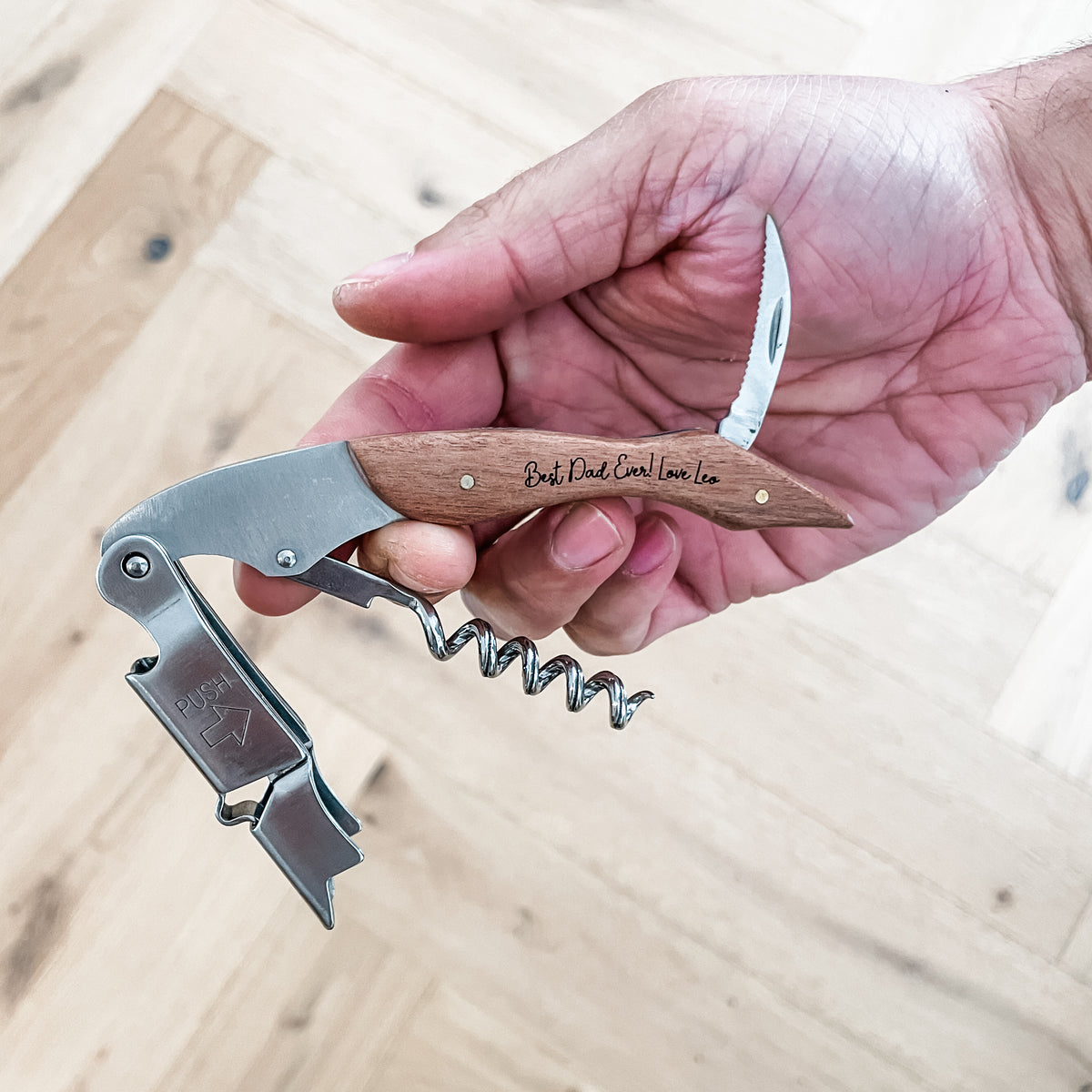 Personalised Bottle Opener and Corkscrew