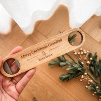 Personalised Bottle Opener - Magnetic - Christmas Tree