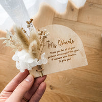 Personalised Etched Arch Fridge Magnet - Natural Bouquet