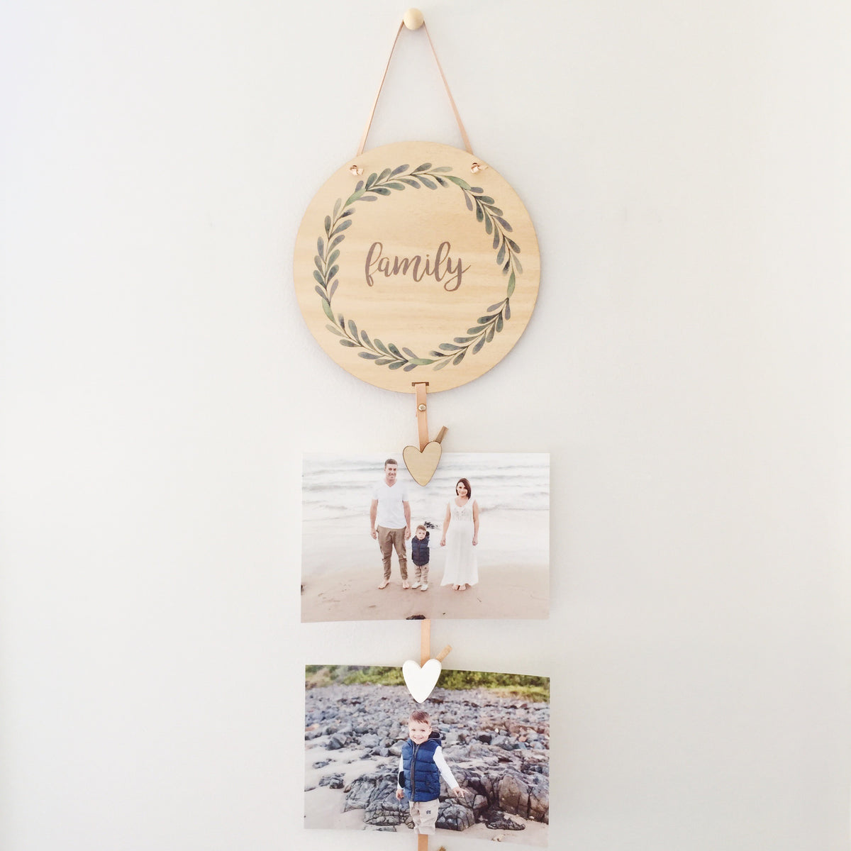 Family Green Wreath Memory Drops (ready-made)