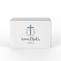 Keepsake Box - Baptism Christening - Blue